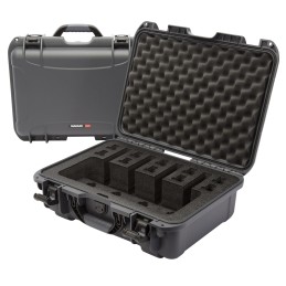 Nanuk 9254UP7 925 4 Up Gun Case Waterproof Graphite Resin with ClosedCell Foam Padding 17 L x 11.80 W x 6.40 H Interior Dimensio