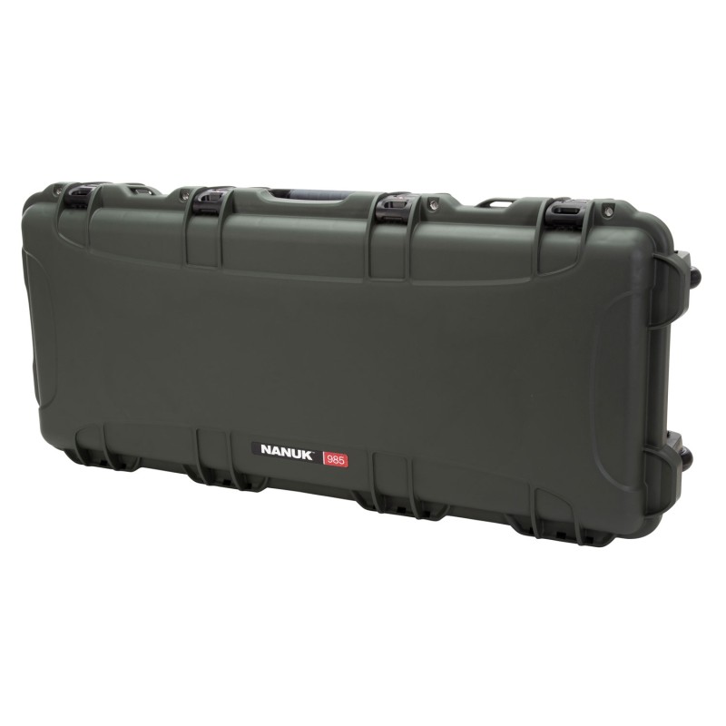 Nanuk 985AR06 985 AR15 Case Waterproof Olive Polymer with Foam Padding for ARPlatform 36.63 L x 14.50 W x 6 H Interior Dimension