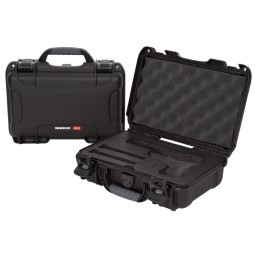 Nanuk 909CLASG1 909 Classic Gun Case Waterproof  Airline Approved Black Polyethylene with ClosedCell Foam 11.44 L x 7 W x 3.68 H