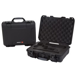 Nanuk 910CLASG1 910 Classic 2 Up Pistol Case Black Polymer with Latches  ClosedCell Foam Padding 13.20 L x 9.20 W x 4.10  H Inte