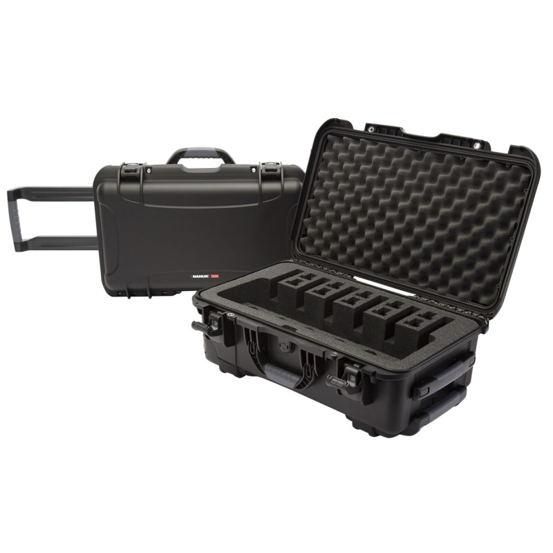 Nanuk 9356UP1 935 6 Up Pistol Case Black Polymer with ClosedCell Foam Padding 22 L x 14 W x 9 H Interior Dimensions