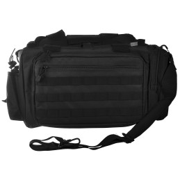 NcStar CVCRB2950B VISM Competition Range Bag with Padded Side Pockets Lockable Zippers Mag Pockets Large DRings Wide Padded Shou