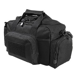 NcStar CVSRB2985B VISM Range Bag with Small Size Side Pockets PALs Webbing Carry Handles Pockets  Black Finish