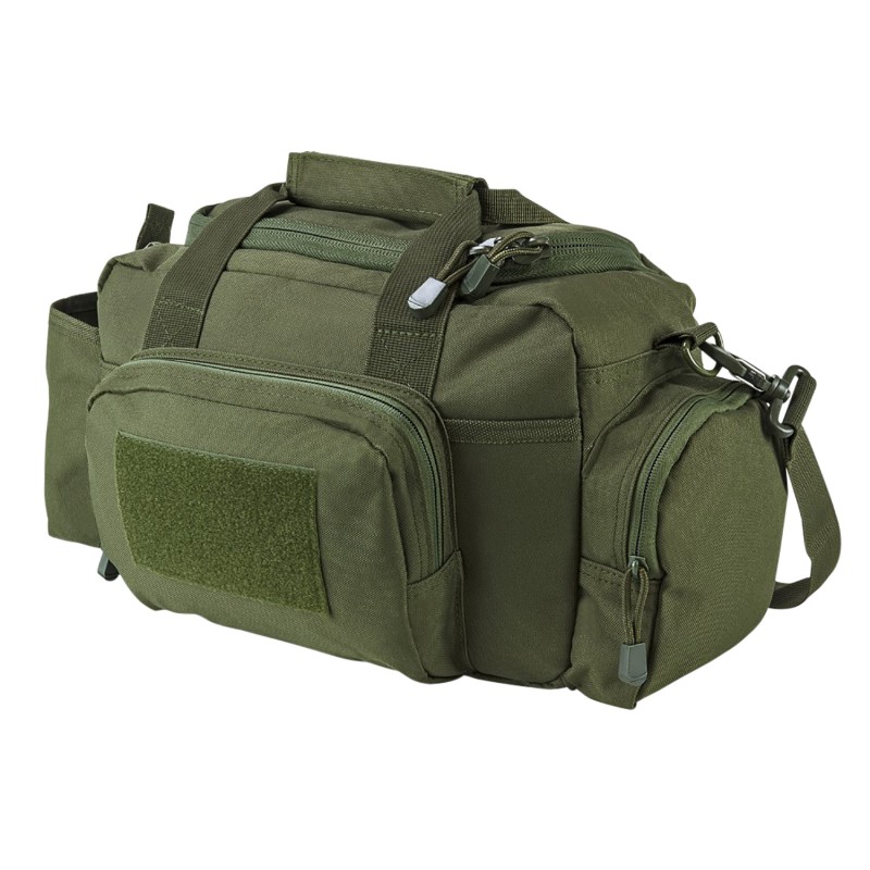 NcStar CVSRB2985G VISM Range Bag with Small Size Side Pockets PALs Webbing Carry Handles Pockets  Green Finish