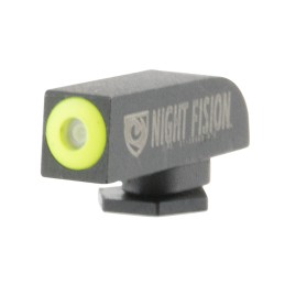 Night Fision GLK000001YGX Tritium Front Sight  Fixed Yellow RingBlack Frame Compatible wGlock 1719344348  Post Mount