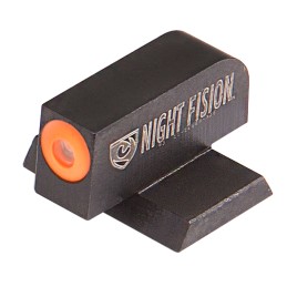 Night Fision CNK025001OGX Perfect Dot Tritium Night Sights For Canik  Black  Green Tritium Orange Ring Front Sight