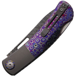 Beetle 2 Lockback Damascus