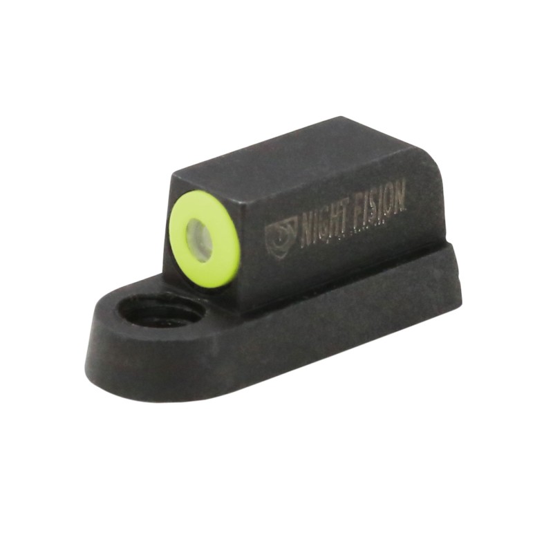 Night Fision CZU075001YGXX Tritium Night Sights For CZUSA  Black Green Tritium Yellow Ring Front Sight