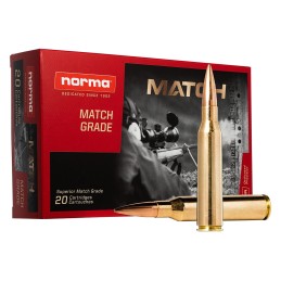 Norma Ammunition 10185442 Dedicated Precision Golden Target Match 338 Lapua Mag 250 gr Hollow Point Boat Tail 20 Per Box 10 Case