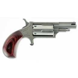 North American Arms 22MCP MiniRevolver  22 LR or 22 WMR 5 Shot 1.63 Ported Barrel Overall Stainless Steel Finish Rosewood Birdsh