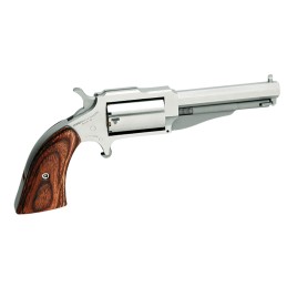 North American Arms 18603 1860 The Earl 22 WMR 5rd 3 Barrel Overall Stainless Steel Finish  Rosewood Boot Grip