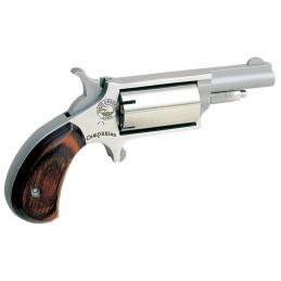 North American Arms 22MCB Companion  SAO 22 Cal 11 Percussion 1.63 5 Shot Stainless Steel Rosewood Birdshead Grip