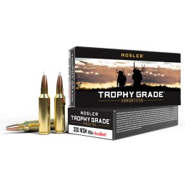 Nosler 60063 Trophy Grade  300 WSM 180 gr Nosler AccuBond 20 Per Box 10 Case