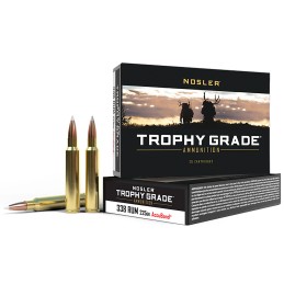 Nosler 60083 Trophy Grade  338 RUM 225 gr Nosler AccuBond 20 Per Box 10 Case