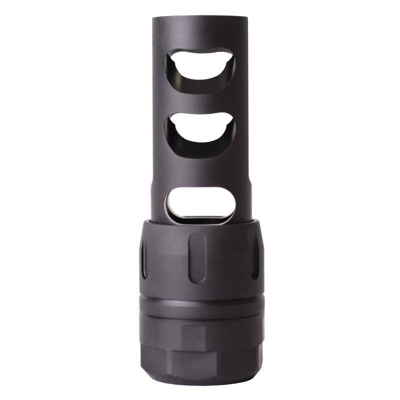 Nosler 97230 Muzzle Brake Muzzle Brake Black 58 24 tpi Threads for 338 Cal