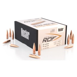 Nosler 53066 RDF Match 22 Cal .224 70 gr Hollow Point Boat Tail 100 Per Box