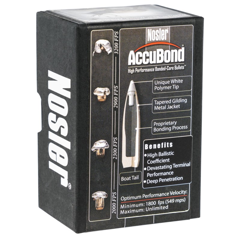 Nosler 59992 AccuBond  7mm .284 140 gr Spitzer Point 50 Per Box