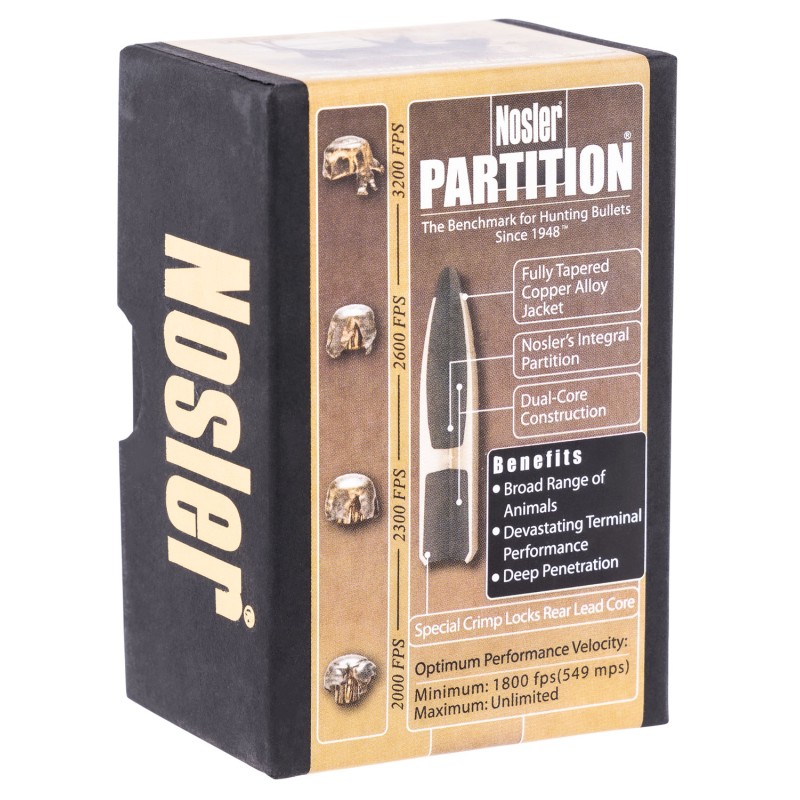 Nosler 16322 Partition  270 Win .277 130 gr Partition Spitzer 50 Per Box