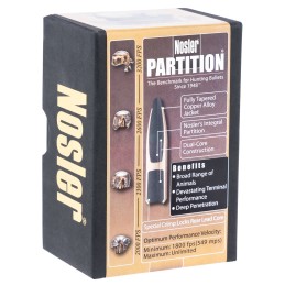 Nosler 16326 Partition  7mm .284 150 gr Spitzer 50 Per Box