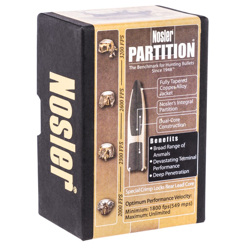 Nosler 16320 Partition  6.5 Creedmoor .264 125 gr Partition Spitzer 50 Per Box