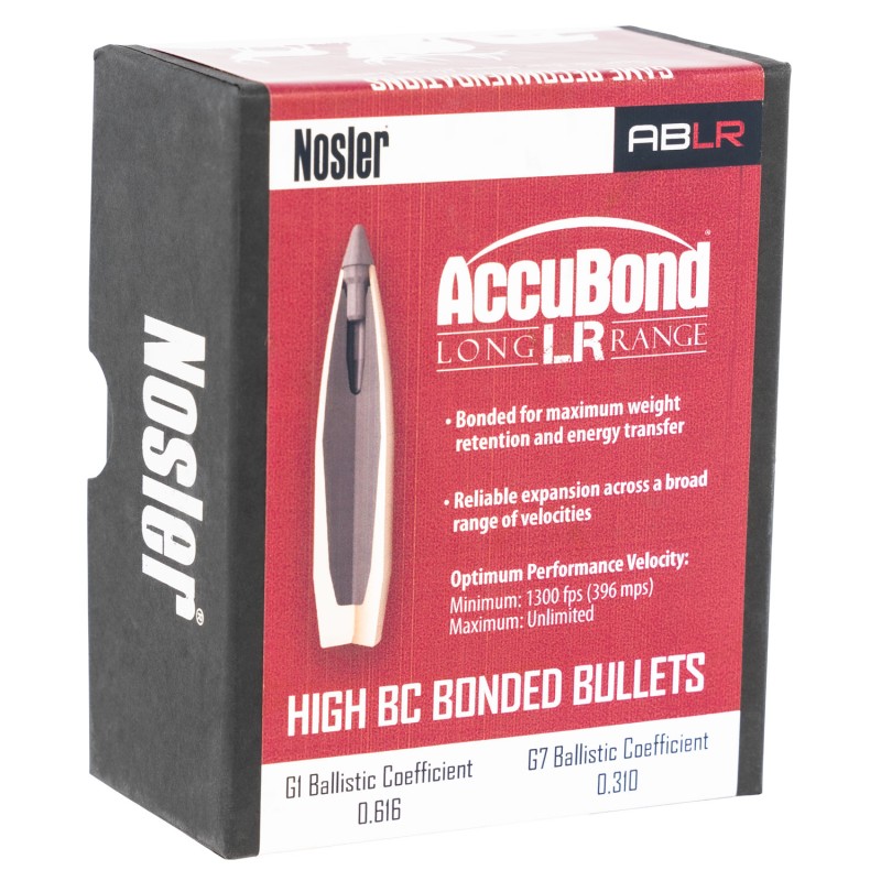 Nosler 58623 AccuBond Long Range 7mm .284 168 gr Spitzer Point 100 Per Box