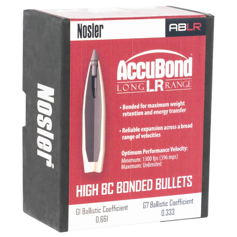 Nosler 58317 AccuBond Long Range 30 Cal .308 210 gr Spitzer Point 100 Per Box