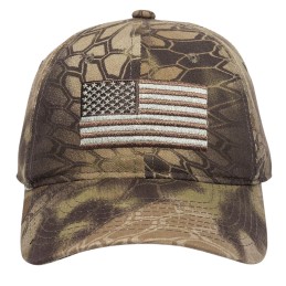 Outdoor Cap 12015918 USA Flag  Kryptek Highlander Adjustable Snapback OSFA Unstructured