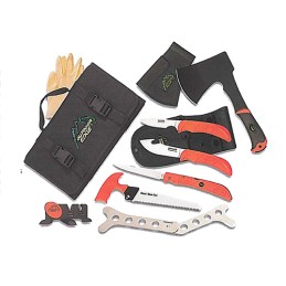 Outdoor Edge OF1 Outfitter Hunting Set Multiple 420J2 Stainless Steel Blade FRN Orange Handle