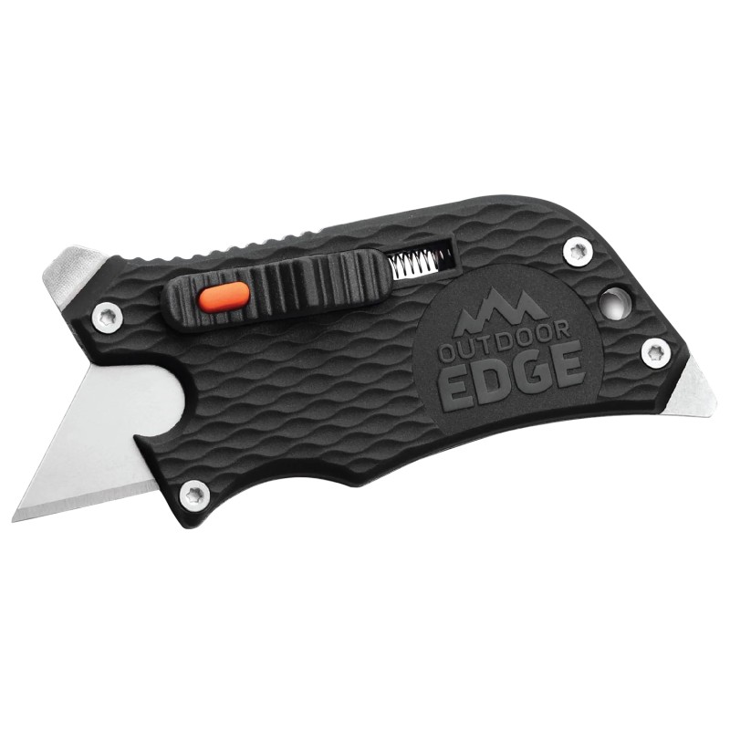 Outdoor Edge SWK30C SlideWinder  3.50 Long Plain Utility Blade Black GNRSS Handle Screwdriver Bottle Opener