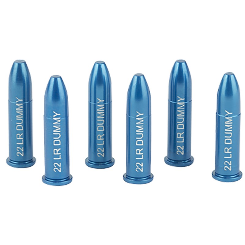 AZoom 12208 Rimfire Action Proving Dummy Rounds 22 LR Aluminum 6 Pack