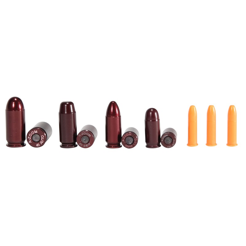 AZoom 16190 Variety Pack NRA Instructor 22LR 308 Win 9MM 40 SW 45 ACP Aluminum 11 Pack