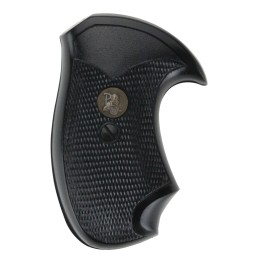 Pachmayr 02523 Compact Grip Checkered Black Rubber for Charter Arms