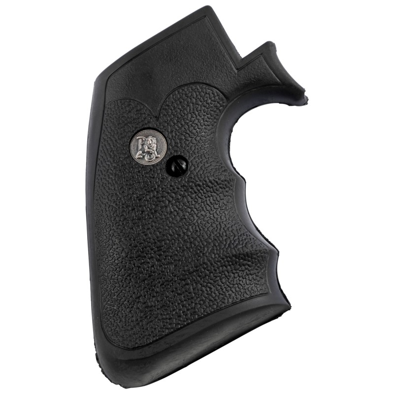 Pachmayr 05134 Decelerator Grip Checkered Black Rubber with Finger Grooves for Ruger Super Blackhawk