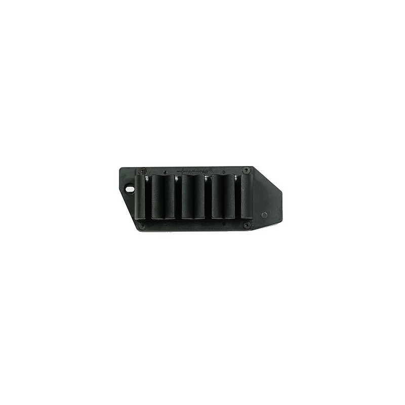 TacStar 1081130 SideSaddle  Rem 870 1100 1187 20 Gauge 4 Black Polymer wAluminum Mounting Plate