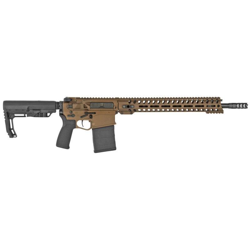 Patriot Ordnance Factory 01582 Revolution  308 Win7.62x51mm NATO 16.50 201 Bronze 6 Position MFT BMS Minimalist Stock