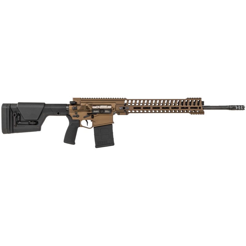 Patriot Ordnance Factory 01565 Revolution Gen4 6.5 Creedmoor 20 201 Burnt Bronze Adjustable Magpul PRS Stock 14.5 MLOK