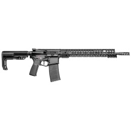 Patriot Ordnance Factory 01165 Renegade  CA Compliant 5.56x45mm NATO 16.50 101 Black Hard Coat Anodized Rec 14.50 MLok Black Nit