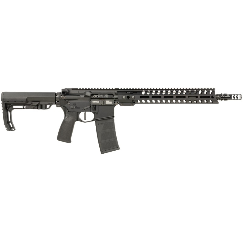 Patriot Ordnance Factory 02045 Minuteman  5.56x45mm NATO 301 13.75 Black Steel Threaded Barrel Black Anodized Aluminum Receiver 