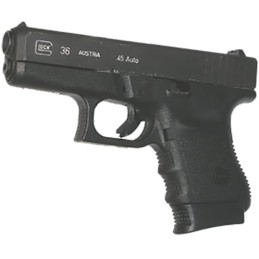 Pearce Grip PG36 Grip Extension  made of Polymer with Black Finish for Glock 36