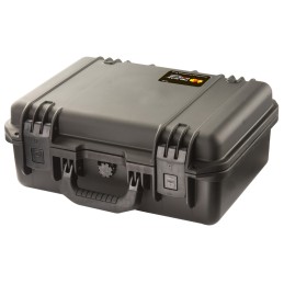 Pelican IM2200BK Storm Case made of HPX Resin with Black Finish Vortex Valve SoftGrip Handle  2 Lockable Hasps 15 L x 10.50 W x 