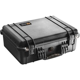 Pelican 1520 Protector Case made of Polypropylene with Black Finish Foam Padding OverMolded Handle Stainless Steel Hardware  Dou