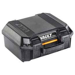 Pelican VCV100 Vault Case Small Size made of Polymer with Black Finish Heavy Duty Handles Foam Padding  2 Push Button Latches 11