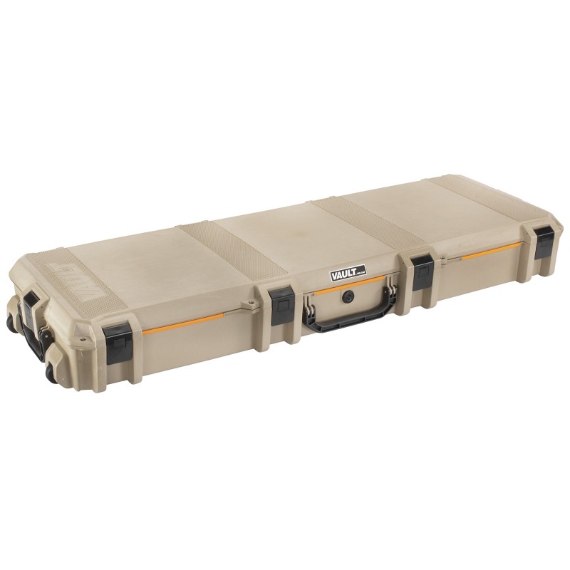 Pelican VCV800 Vault Double Rifle Case 53 Tan PolymerFoam Padding CrushDustWeather Resistant