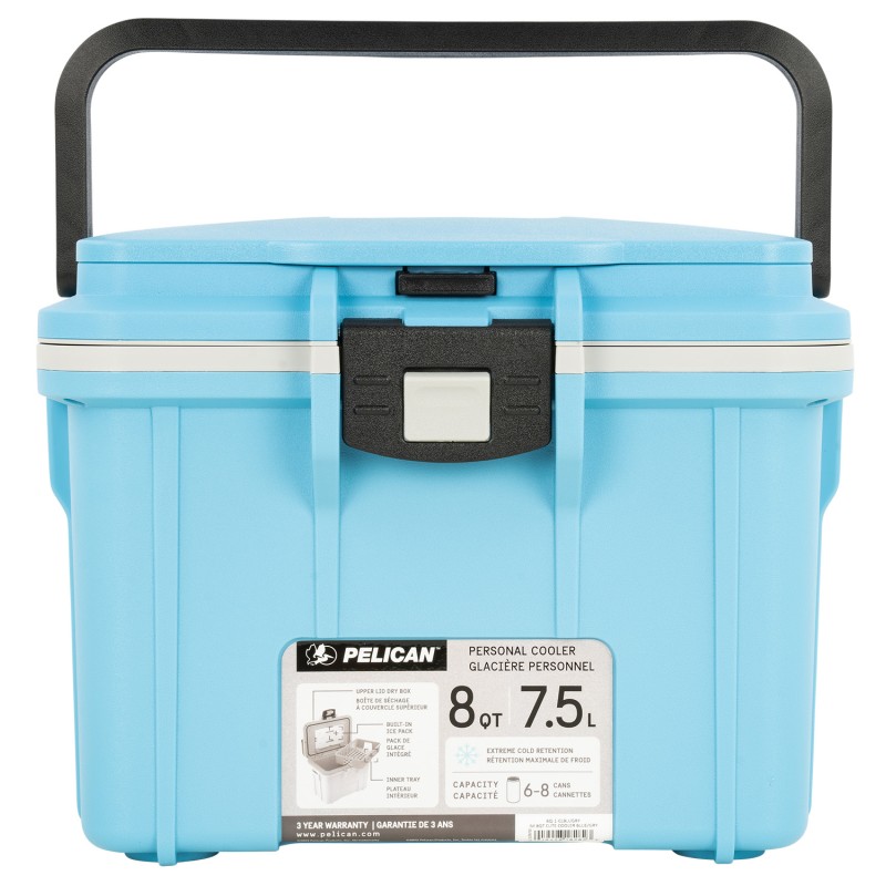 Pelican 8Q1CLBLUGRY Personal Cooler Elite BlueGray 8 QT