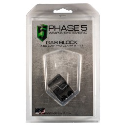 Phase 5 Weapon Systems LOPROGAS LoPro Gas Block Mag Phosphate 4140 Chromoly Steel