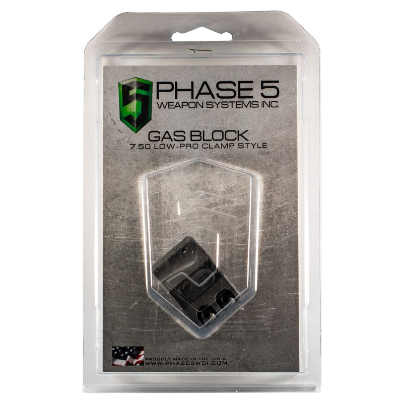 Phase 5 Weapon Systems LOPROGAS LoPro Gas Block Mag Phosphate 4140 Chromoly Steel