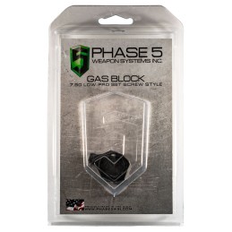 Phase 5 Weapon Systems LOPROGAS LoPro Gas Block Mag Phosphate 4140 Chromoly Steel 0.95