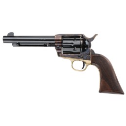 Pietta HF45ALC512NMCW 1873 Great Western II Alchimista II 45 Colt Long Colt 6rd 5.50 Blued Steel Barrel  Cylinder Color Case Har