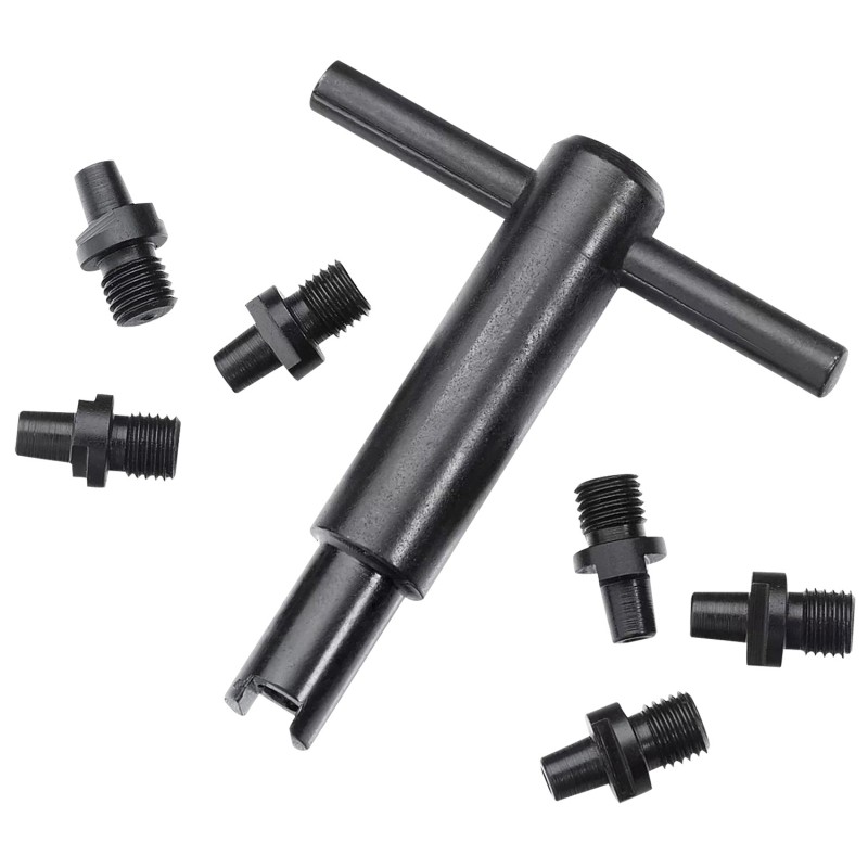 Pietta AC020060 Revolver Nipple Wrench  with 6 Pack 10 Cap Nipples Fits All Pietta Black Powder Revolvers