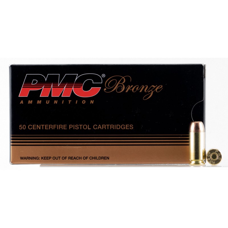 PMC 40D Bronze  40 SW 165 gr Full Metal Jacket 50 Per Box 20 Case